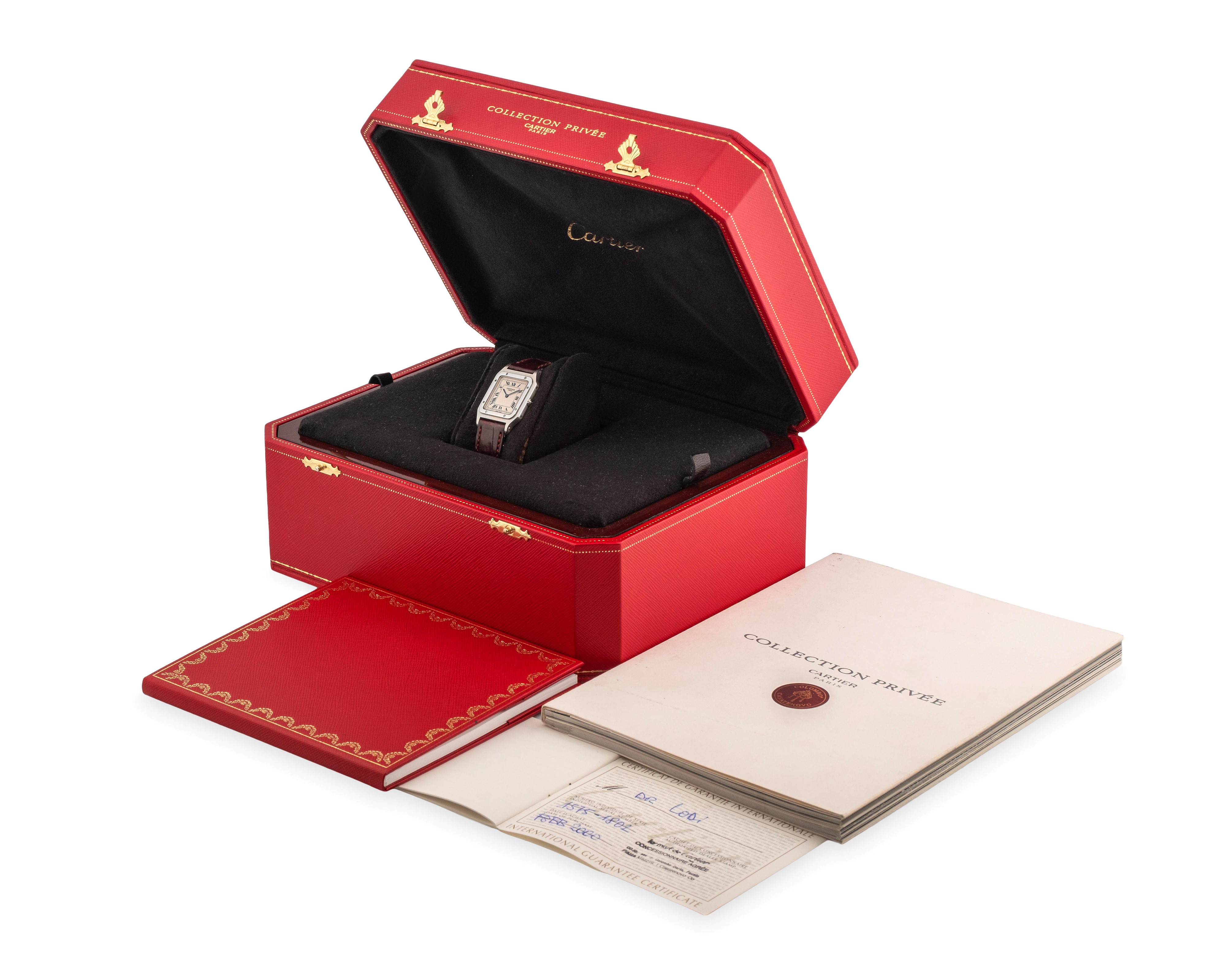 Cartier - Santos Dumont Collection Privée ref. 1575 in platino