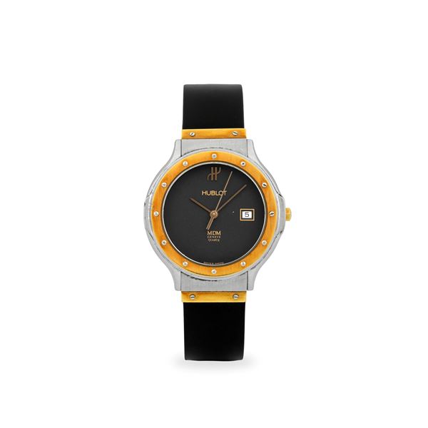 MDM Lady ref. S 140.10.2, quadrante nero con datario al tre, con scatola e garanzia, circa 1980