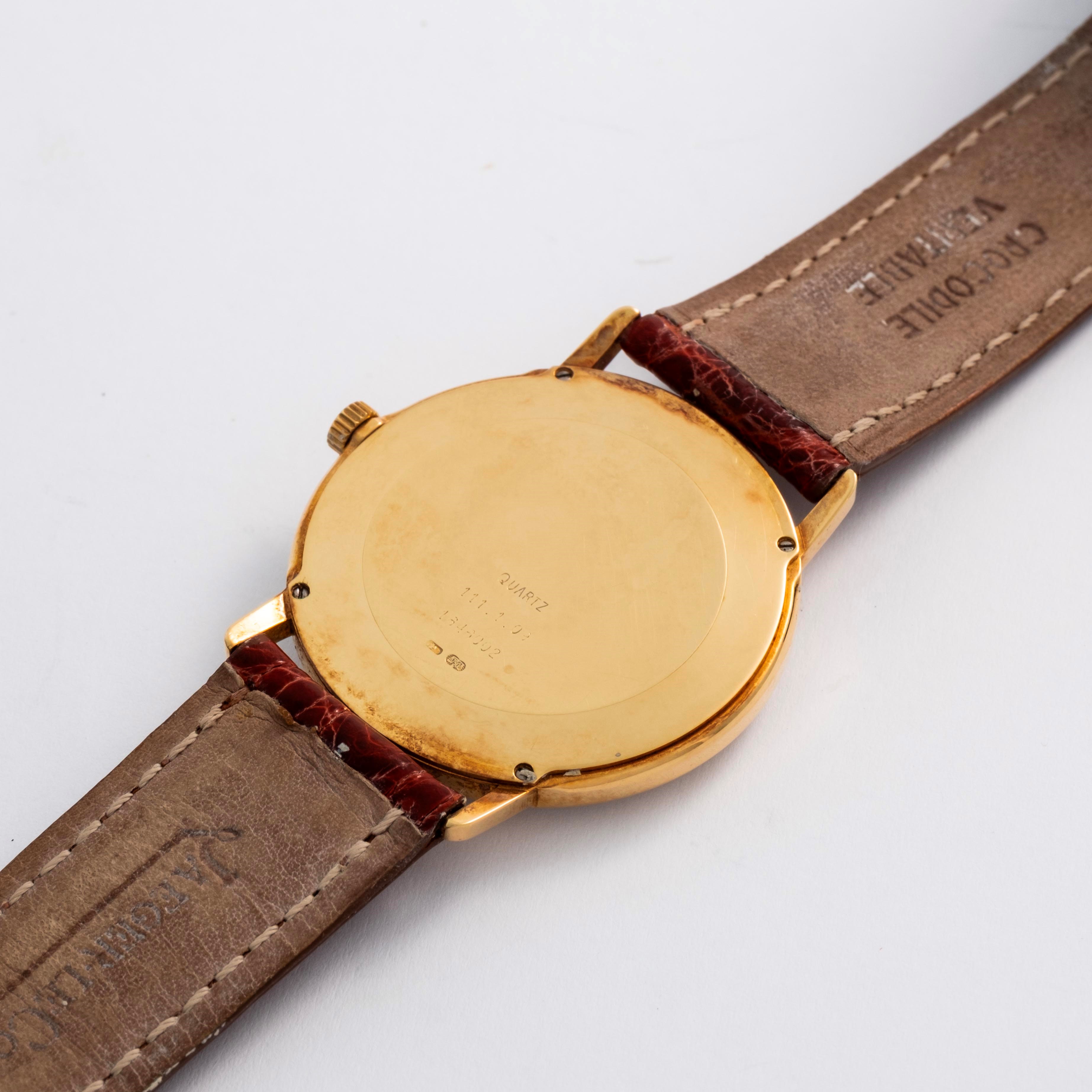 Jaeger-lecoultre - Solo tempo Ref. 111.1.09, oro giallo 18k, quadrante bianco con numeri romani