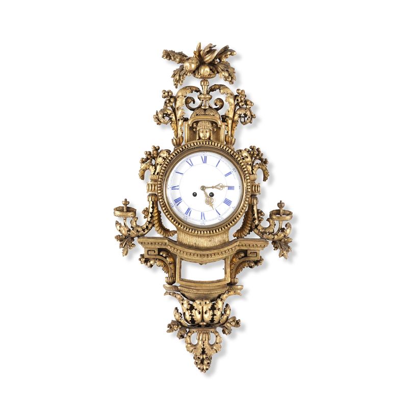 Pendola da muro. XIX secolo  - Auction Italian Mansions - Cambi Casa d'Aste