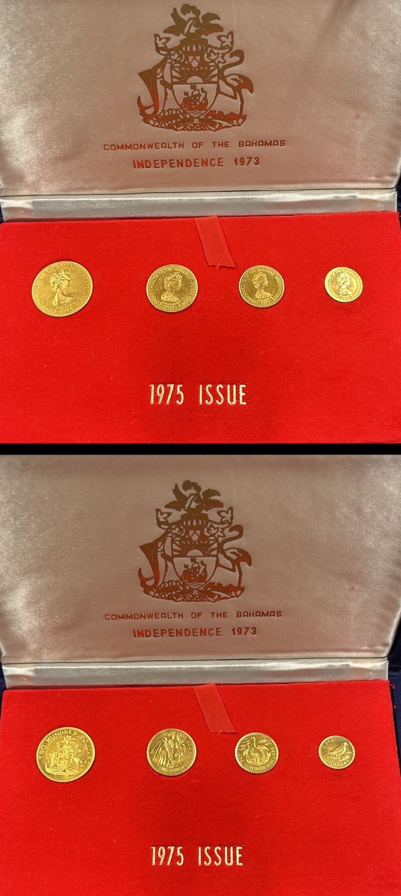 BAHAMAS. Serie composta da quattro monete in oro commemorative soggetti vari.  - Asta Numismatica - Cambi Casa d'Aste