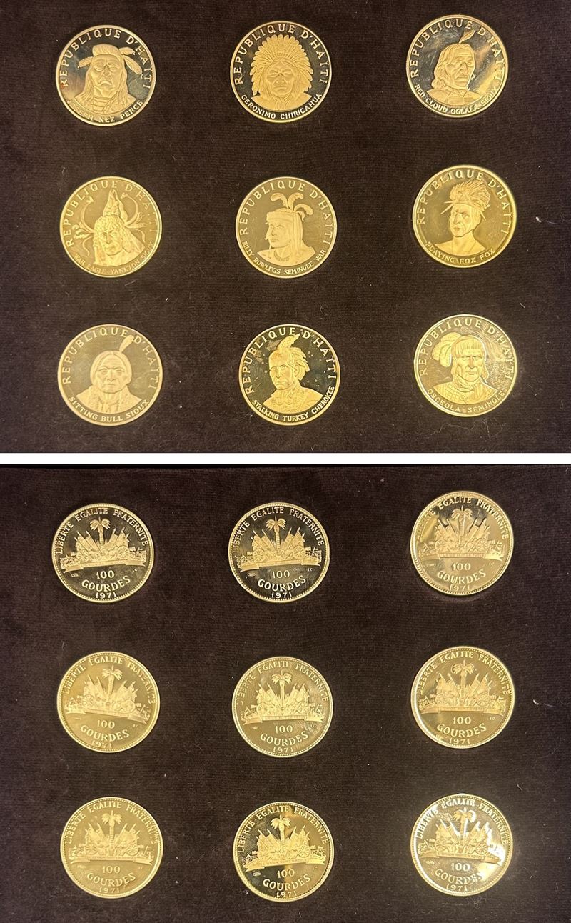 HAITI. Lotto di nove monete.  - Auction Numismatics - Cambi Casa d'Aste