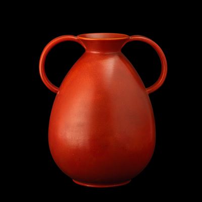 Laveno, Vaso a uovo in terraglia a colaggio (1940 ca.)