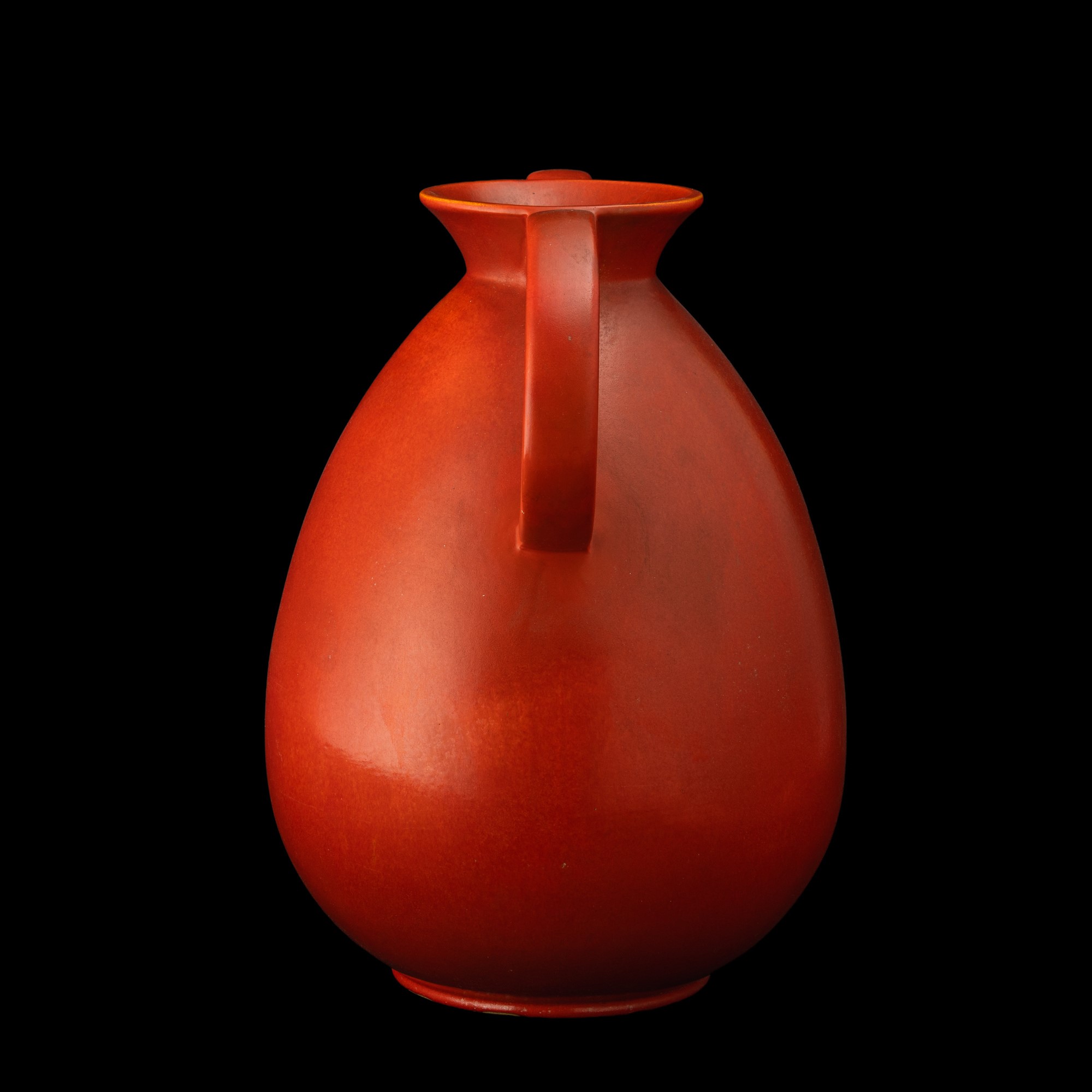 Guido Andloviz - Laveno, Vaso a uovo in terraglia a colaggio (1940 ca.)