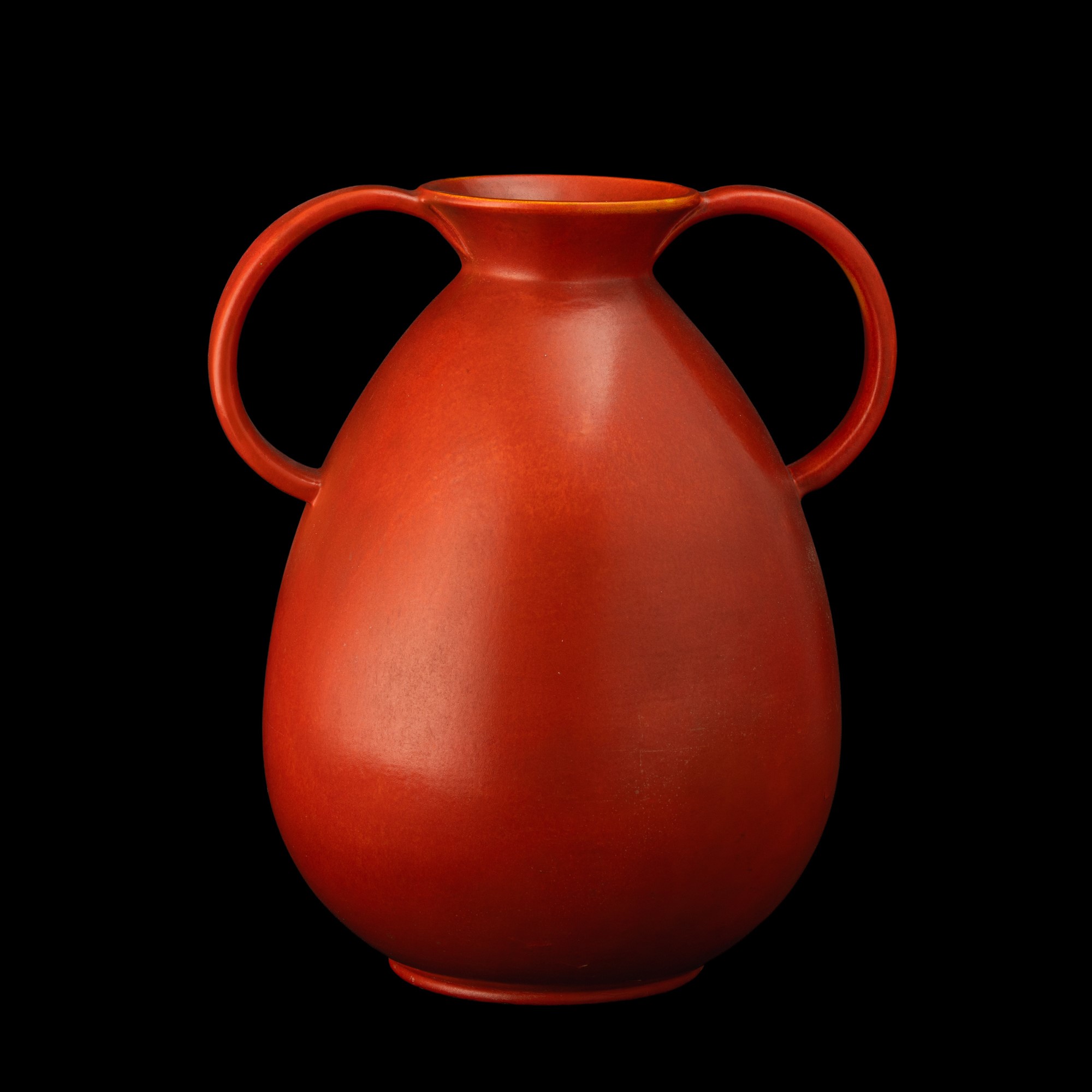 Guido Andloviz - Laveno, Vaso a uovo in terraglia a colaggio (1940 ca.)