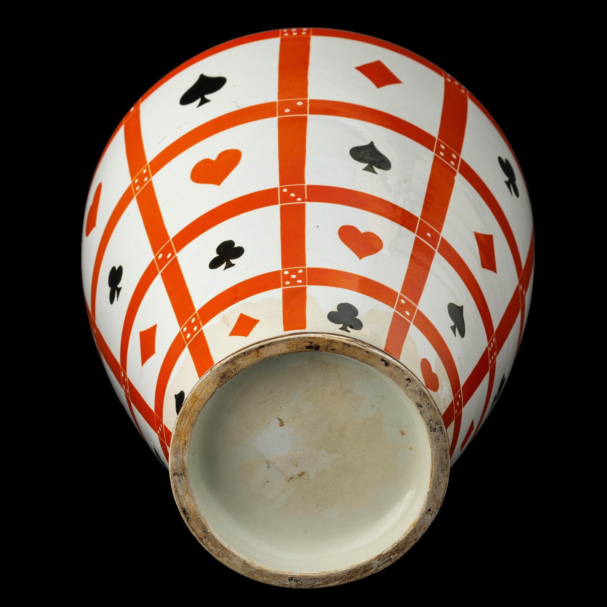 Rometti (?), Vaso a balaustro, Umbertide, ceramica smaltata (circa 1940)