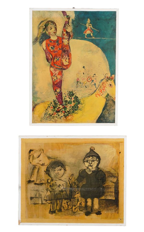 Picasso, Pablo. Due bambini / Chagall, Marc. Ginnasta del circo