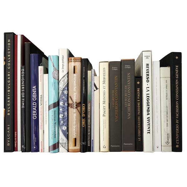 OROLOGI DA POLSO - lotto di libri tra cui Van Cleef and Arpels, Bulgari, Piaget