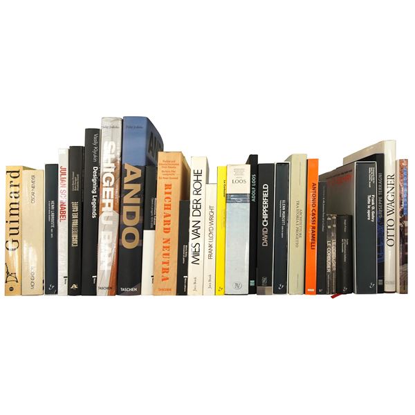 ARCHITETTURA - lotto di libri tra cui Neutra, Guimard, Gehry