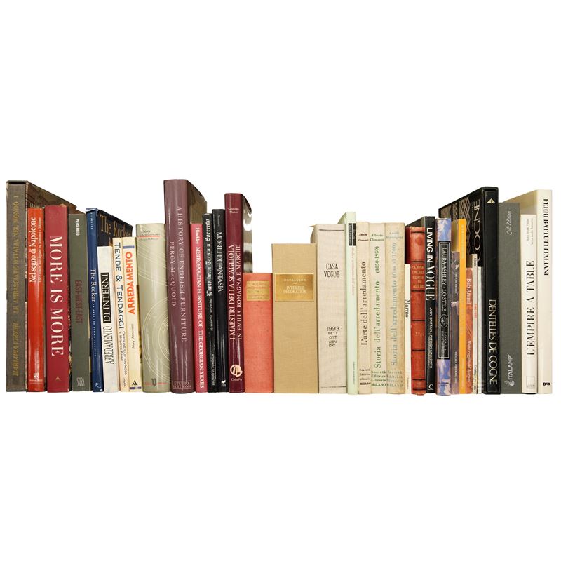 INTERIORI/ DECORAZIONE - lotto di libri  - Asta Libri - La Wunderkammer di Ettore Mocchetti - Cambi Casa d'Aste