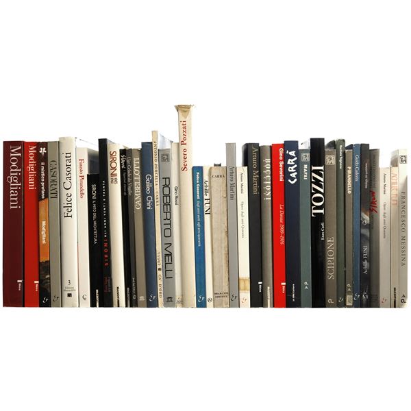 ARTE MODERNA/ ARTISTI ITALIANI PRIMA META XXe SECOLO - lotto di libri tra cui Casorati, Modigliani, Carrà