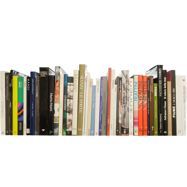 ARTE MODERNA/ ARTISTI ITALIANI SECONDA META XXe SECOLO - lotto di libri tra cui Manzu, Burri, Nespolo