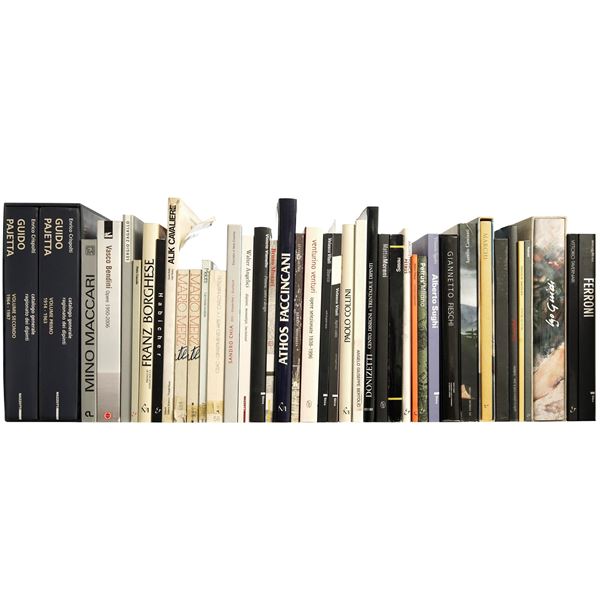 ARTE MODERNA/ ARTISTI ITALIANI SECONDA META XXe SECOLO - lotto di libri tra cui Ferroni, Fieschi, Bendini
