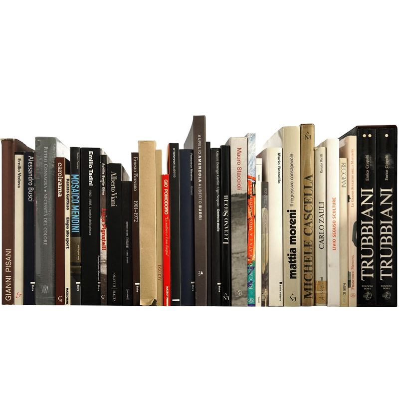 ARTE MODERNA/ ARTISTI ITALIANI SECONDA META XXe SECOLO - lotto di libri tra cui Pomodoro, Viani, Moreni  - Asta Libri - La Wunderkammer di Ettore Mocchetti - Cambi Casa d'Aste