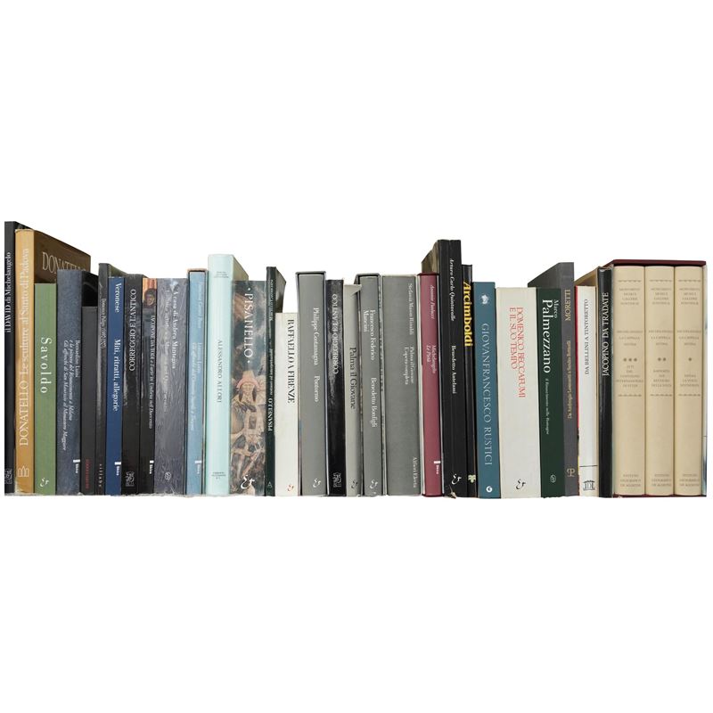 TRECENTO/ RINASCIMENTO - lotto di libri tra cui Donatello, Pisanello, Michelangelo  - Asta Libri - La Wunderkammer di Ettore Mocchetti - Cambi Casa d'Aste
