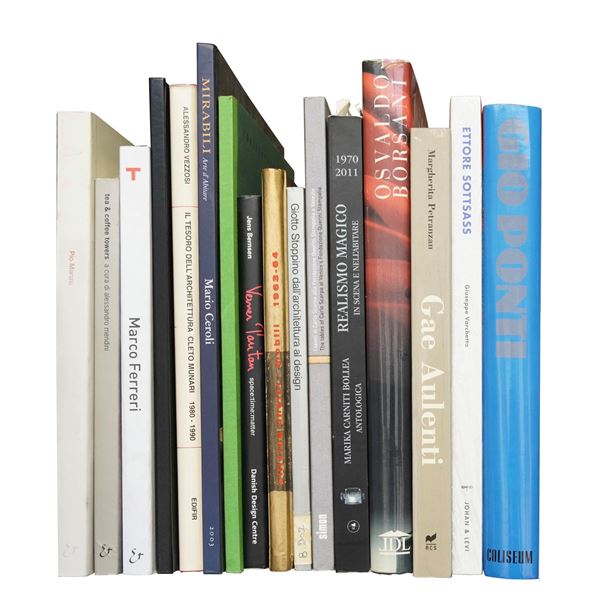 DESIGN/ MONOGRAFIE - lotto di libri tra cui Borsani, Aulenti, Ceroli