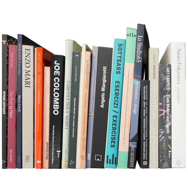 DESIGN/ MONOGRAFIE - lotto di libri tra cui Ponti, Sottsass, Colombo