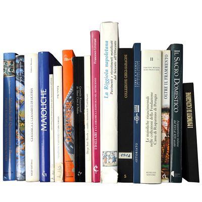 Maiolica italiana, lotto di libri