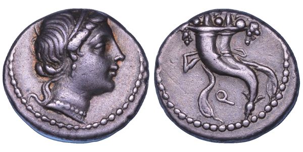 CORNELIA. L. Cornelius Sulla, 82/81 a.C. Denario.