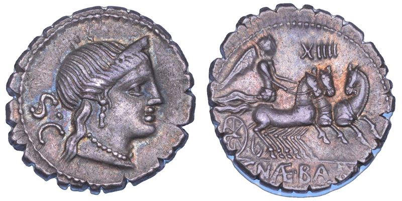 NAEVIA. C. Naevius Balbus, 79. Denario serrato.  - Asta Numismatica - Cambi Casa d'Aste