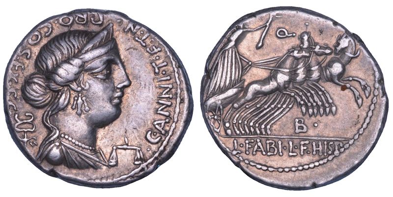 ANNIA. C. Annius and L. Fabius, 82-81 a.C. Denario.