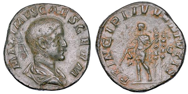 MASSIMO (Cesare), + 238. Sesterzio, anni 236-238.