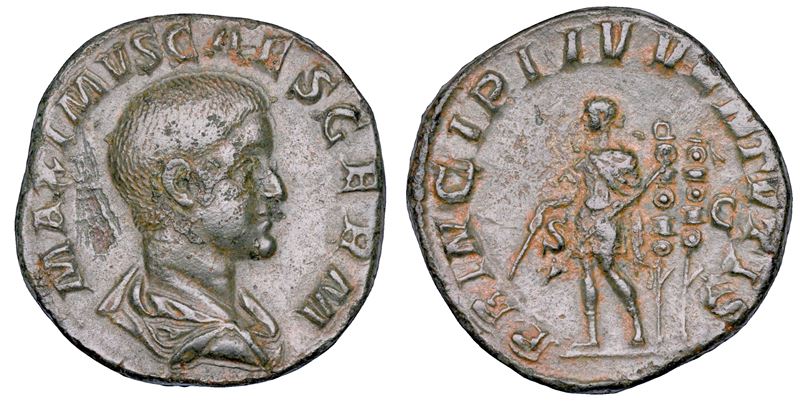 MASSIMO (Cesare), + 238. Sesterzio, anni 236-238.  - Auction Numismatics - Cambi Casa d'Aste