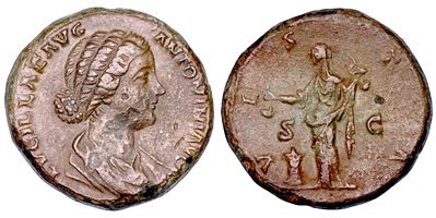 LUCILLA (moglie di Lucio Vero), Sesterzio, 161-162 d.C.