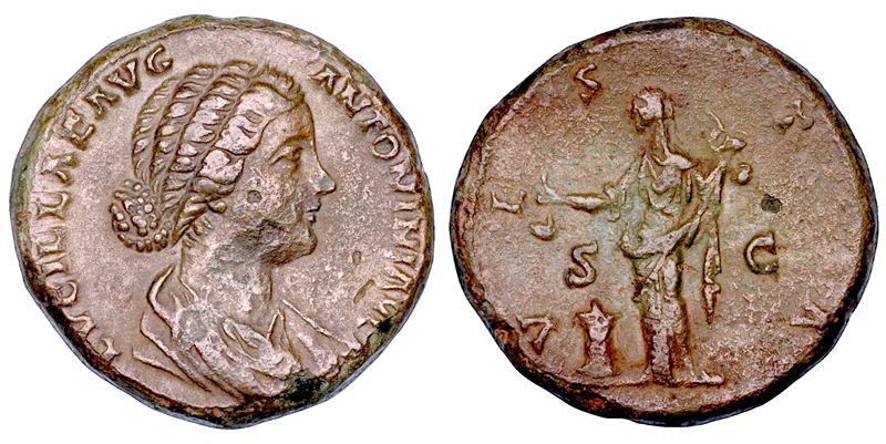 LUCILLA (moglie di Lucio Vero), 164-182. Sesterzio, anni 161-162.  - Asta Numismatica - Cambi Casa d'Aste