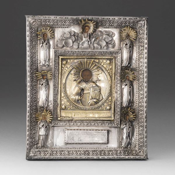 San Pietroburgo, 1832. Marchio dell'argentiere (non identificato) San Nicola di Myra