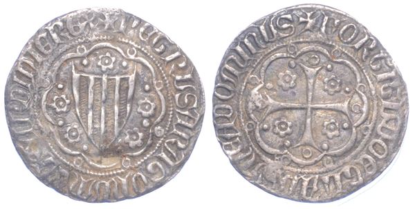 VILLA DI CHIESA. PIETRO IV D'ARAGONA, 1336-1387. Alfonsino d'argento.