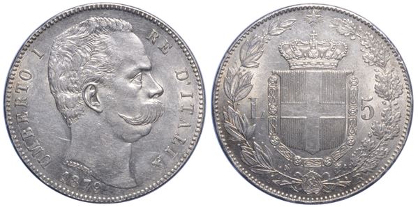 REGNO D'ITALIA. UMBERTO I DI SAVOIA, 1878-1900. 5 Lire 1879.