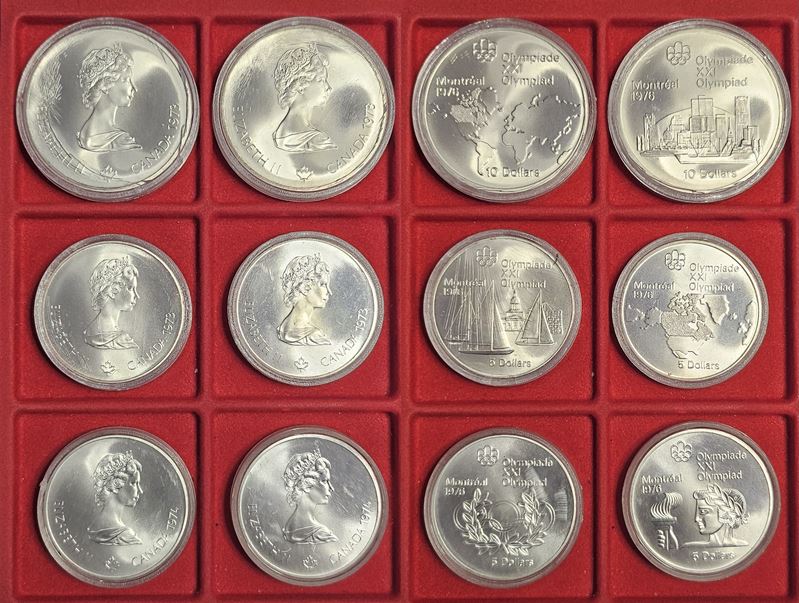 CANADA - OLIMPIADI MONTREAL 1976. Lotto di 6 monete.  - Asta Numismatica Light - Cambi Casa d'Aste