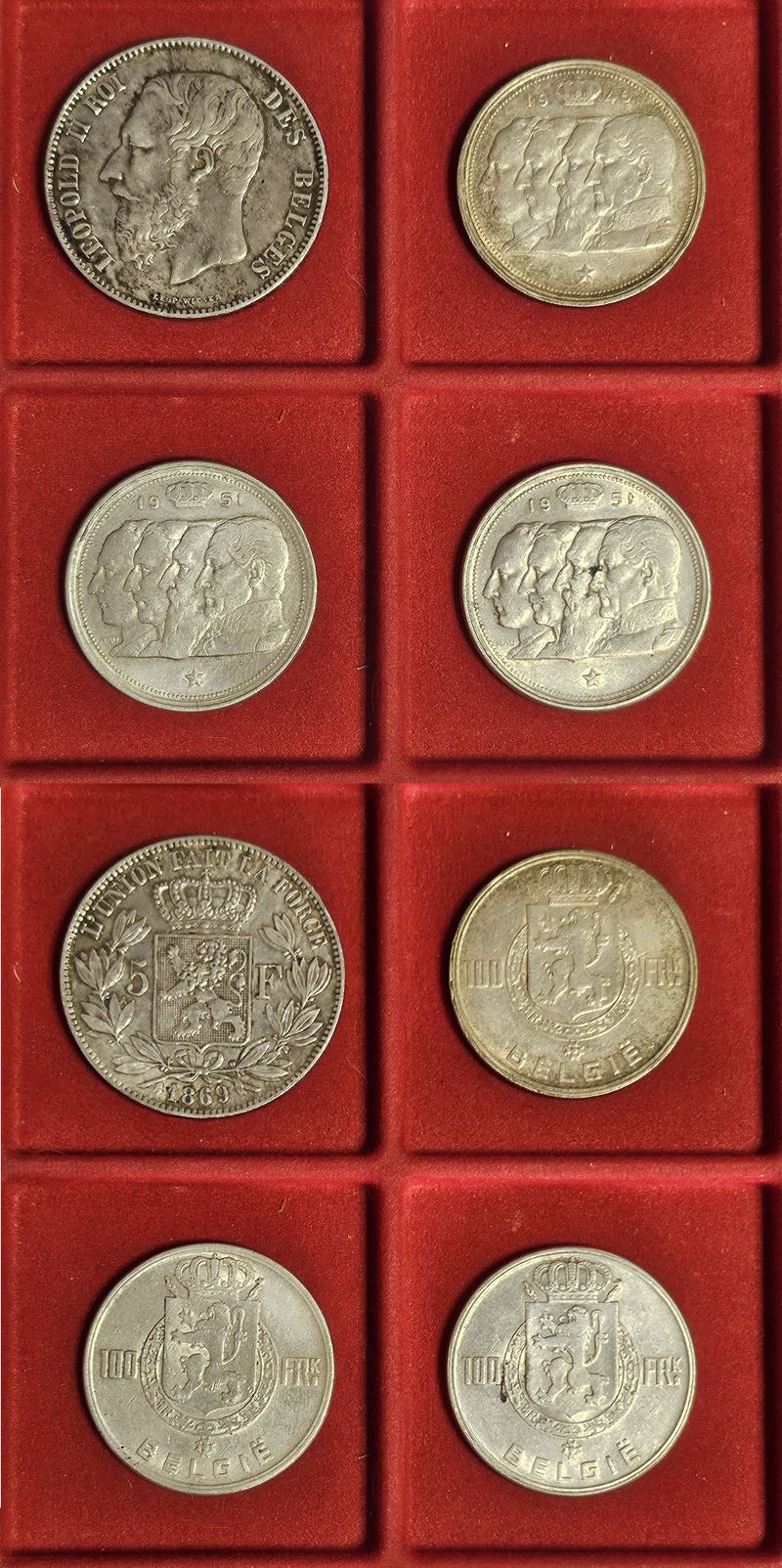 BELGIO. Lotto di quattro monete.  - Asta Numismatica Light - Cambi Casa d'Aste
