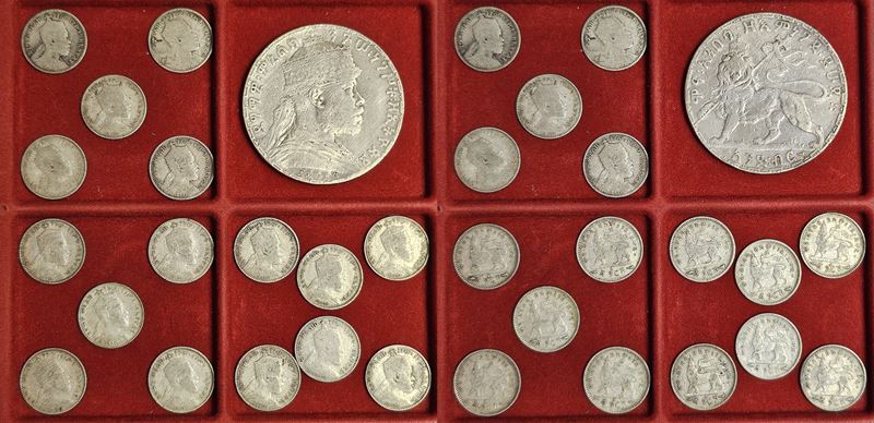 ETIOPIA. HALLE SALASSIE I, 1930-1936 e 1941-1974. Lotto di diciassette monete in argento.  - Asta Numismatica Light - Cambi Casa d'Aste