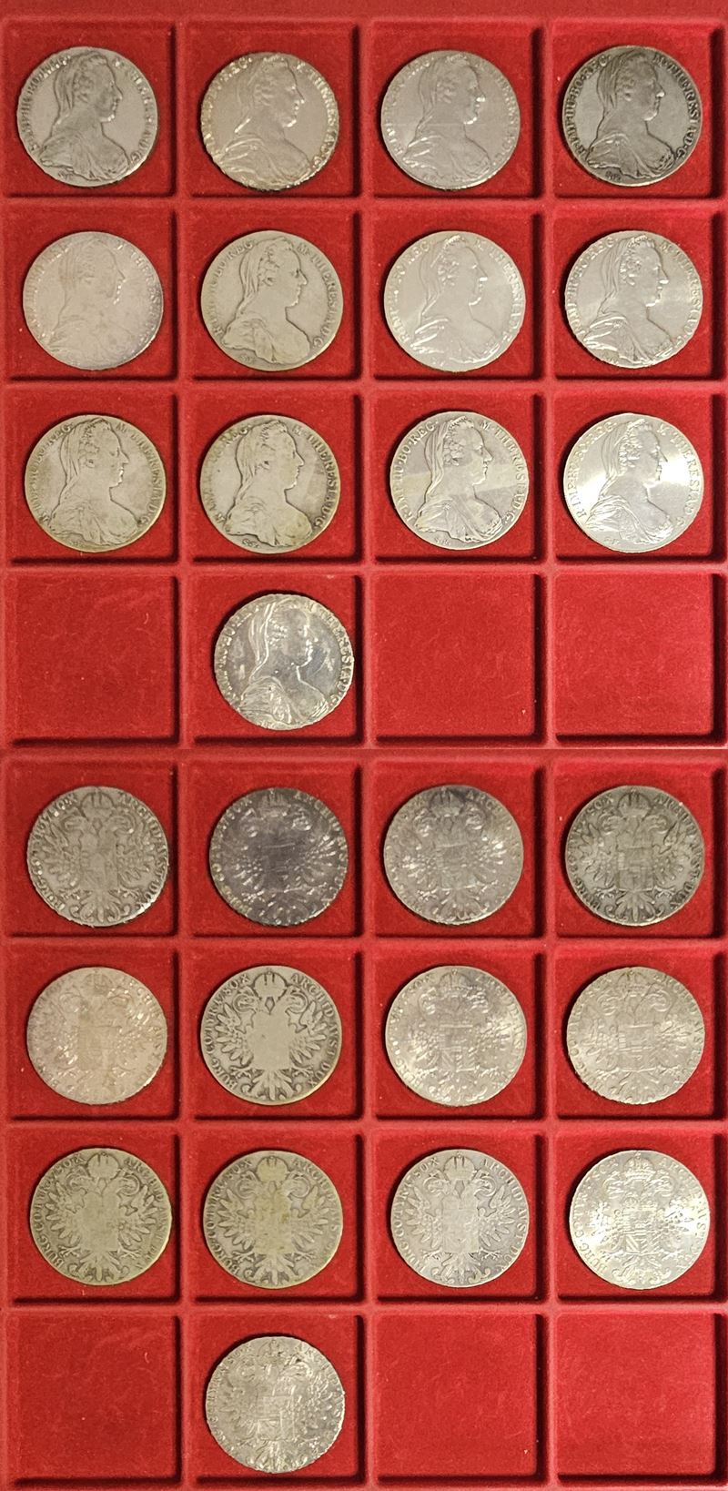 AUSTRIA. MARIA TERESA, 1740-1780. Lotto composto da tredici Talleri.  - Auction Light Numismatics - Cambi Casa d'Aste