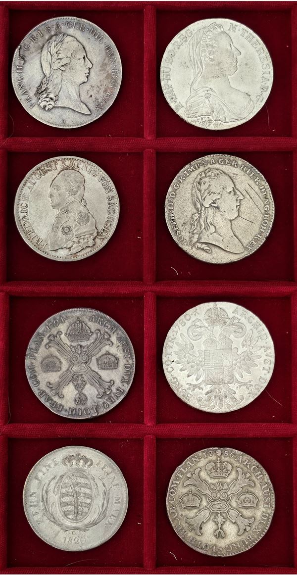 EUROPA. Lotto di quattro talleri in argento Austria e Germania.