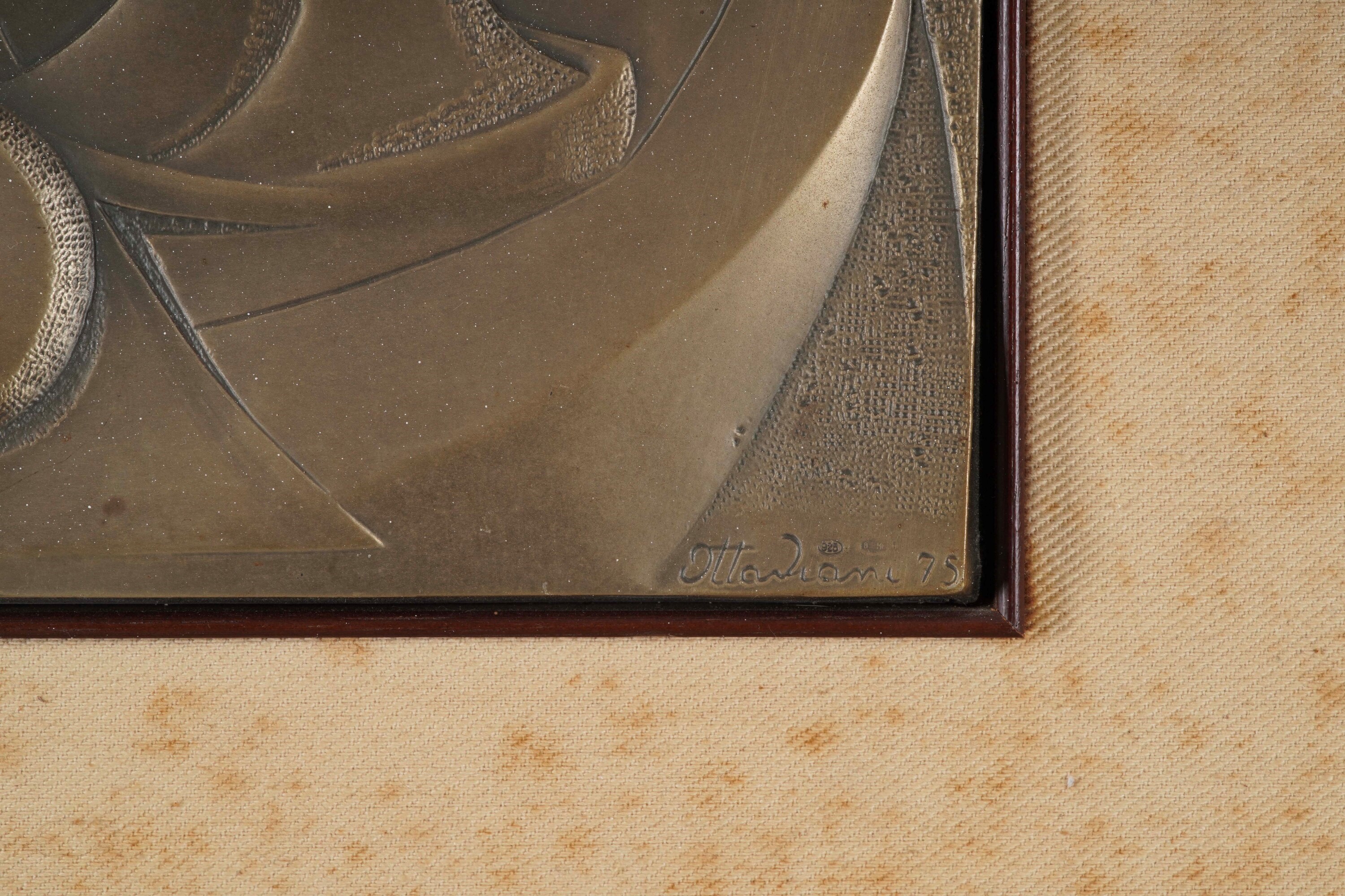 Ottaviani, Pannello in argento 925 firmato, decorativo, XX secolo