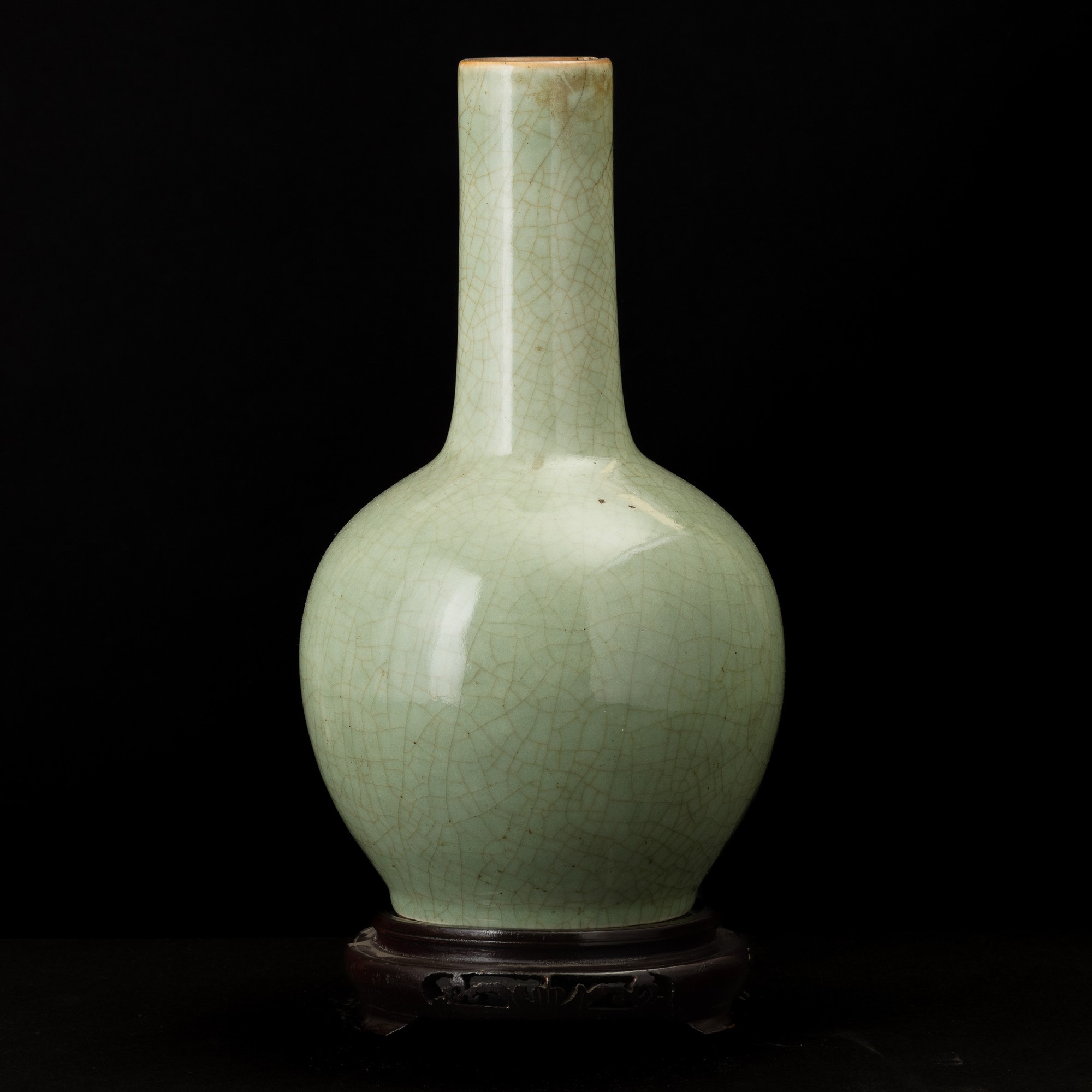 Vaso in porcellana craquelé, Cina, XX secolo