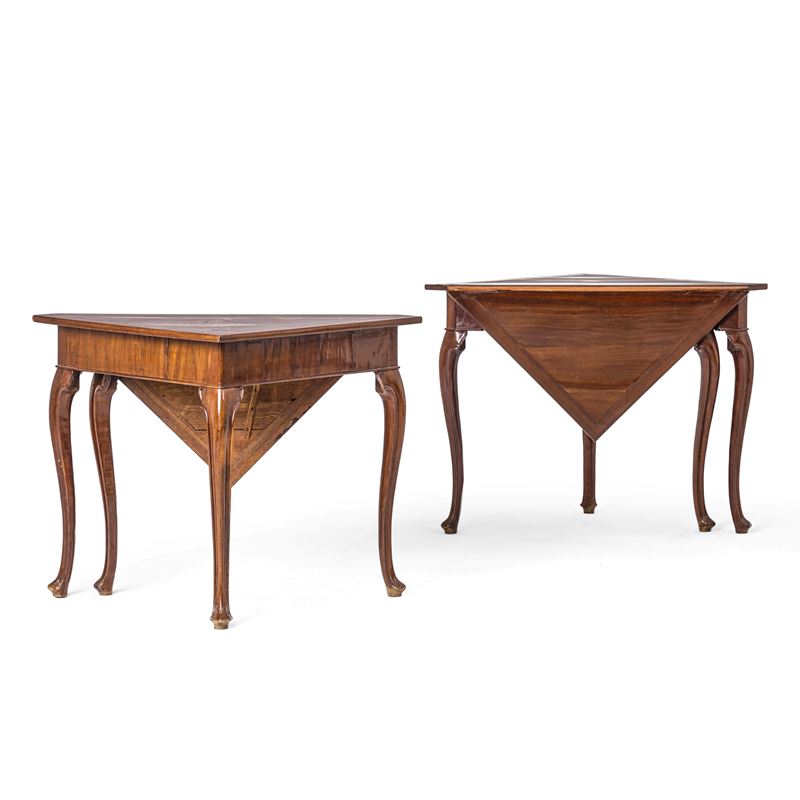 Coppia di tavoli da gioco. XVIII secolo  - Auction Italian Mansions - Cambi Casa d'Aste