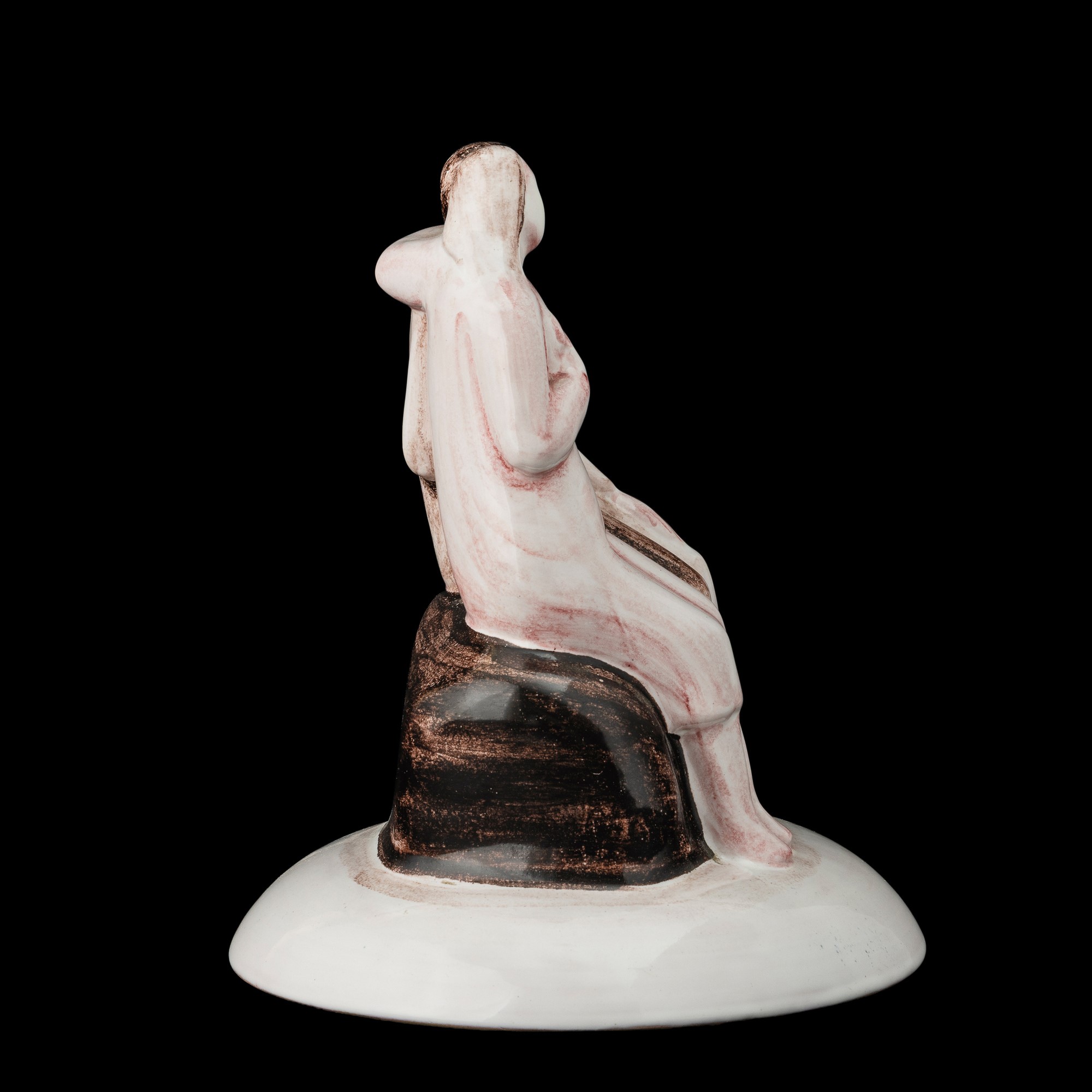 Arturo Martini - Gli Innamorati (scultura in terracotta maiolicata a stampo, ca. 1930)