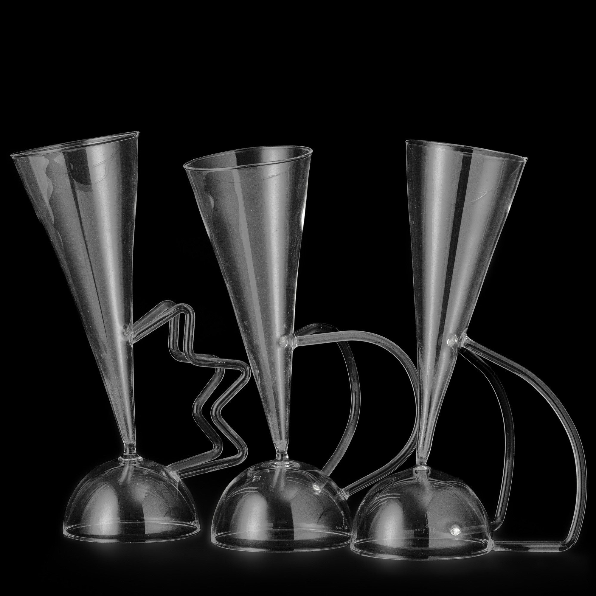 Matteo Thun - Murano 1984 – calice in vetro soffiato con doppia ansa