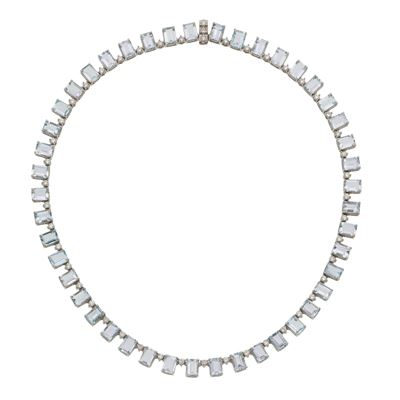 Girocollo con Acquemarine e Diamanti