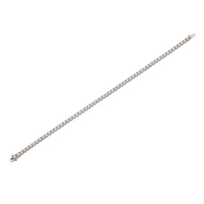 Bracciale Tennis con Diamanti Taglio Brillante per Ct 4.00 Circa