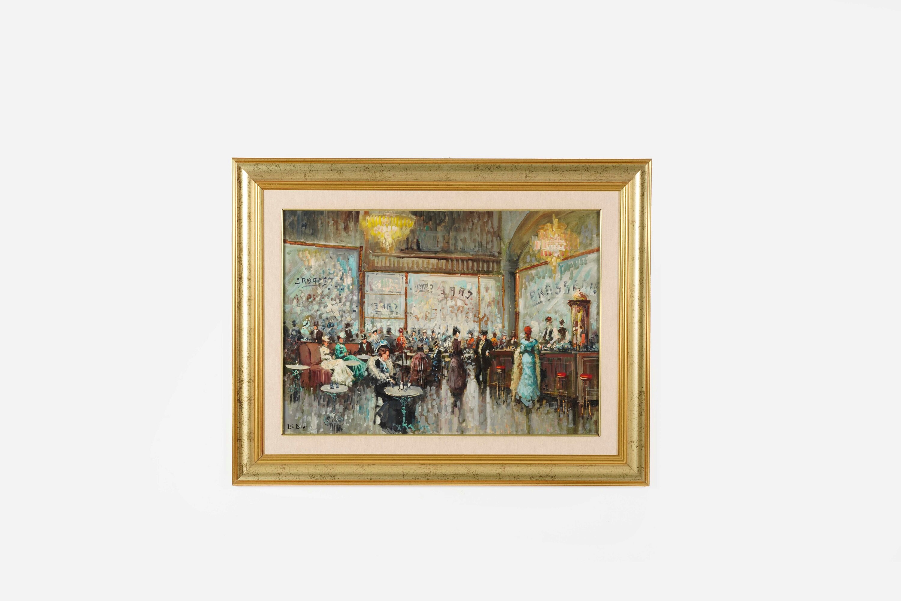 Andrea di Dio - Interno di caffè, olio