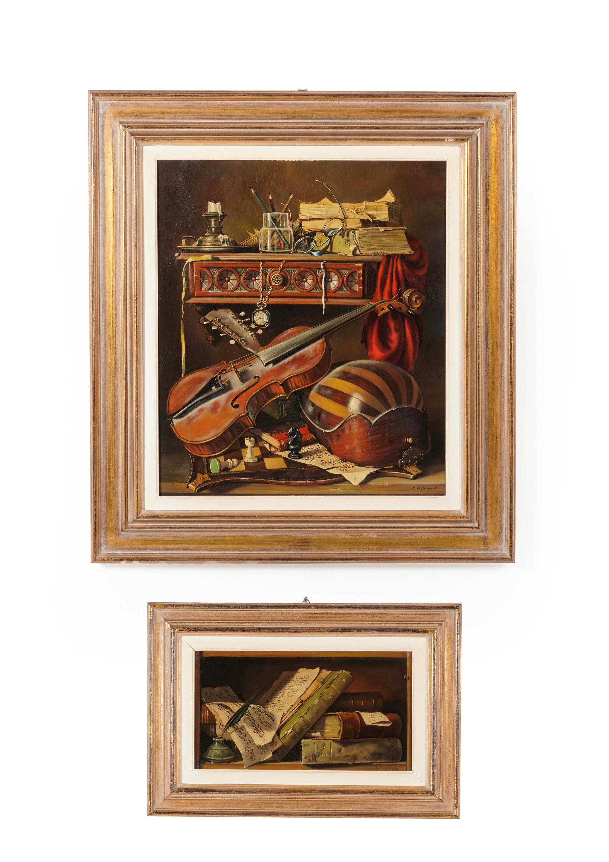 Giancarlo Garzelli - Strumenti musicali, dipinti a olio su tavola