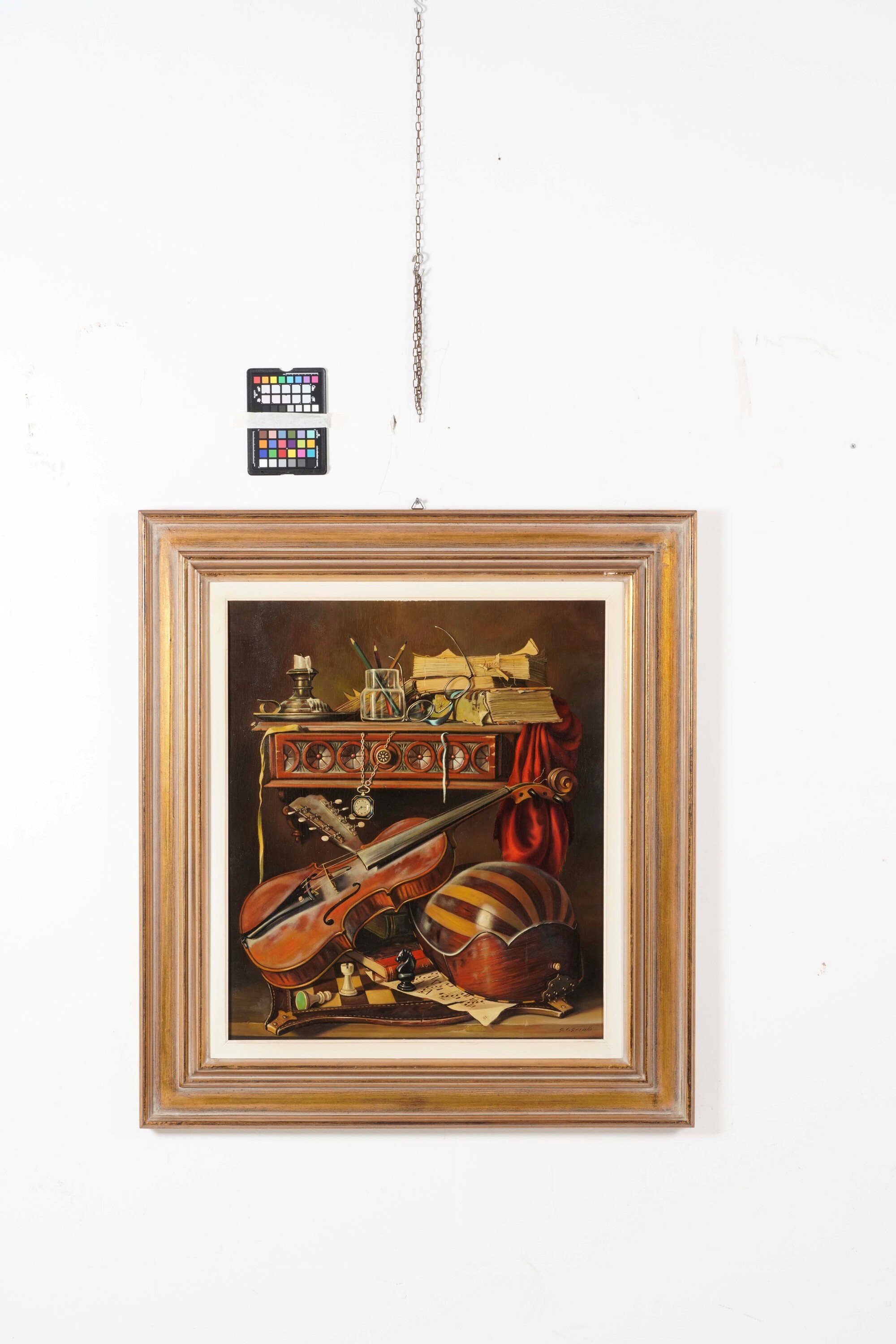 Giancarlo Garzelli - Strumenti musicali, dipinti a olio su tavola