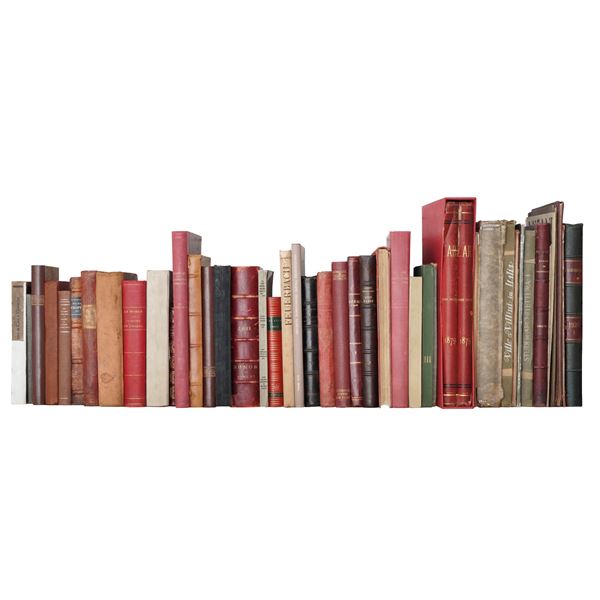 Lotto misto di libri principalmente in lingua francese, XIX/XX secolo