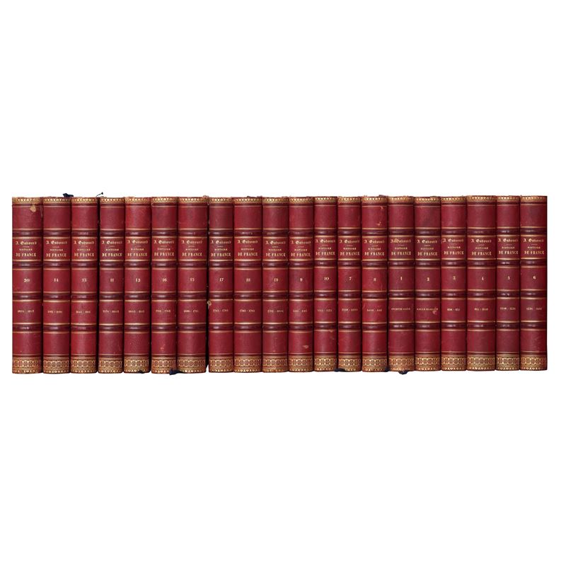 Histoire de France par Amedee Gabourd, 20 tomi  - Asta Libri - La Wunderkammer di Ettore Mocchetti - Cambi Casa d'Aste