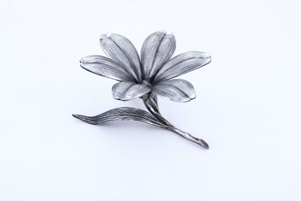 Posacenere da cocktail a forma di fiore con petali rimovibili, Italia anni '70
